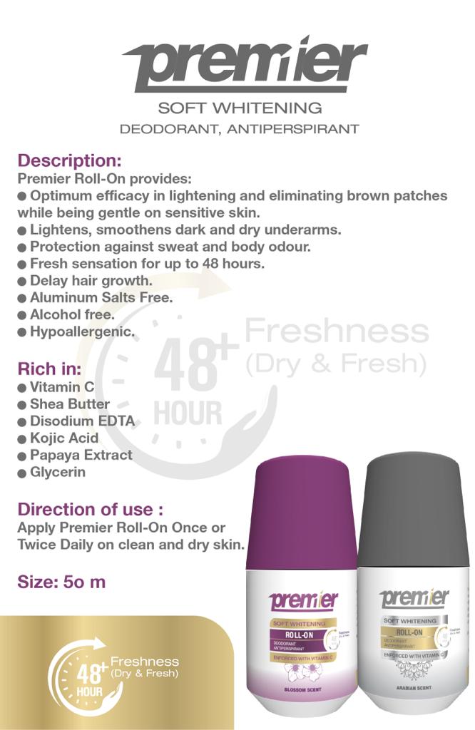 Premier Soft Blossom Deo Roll On 50ml