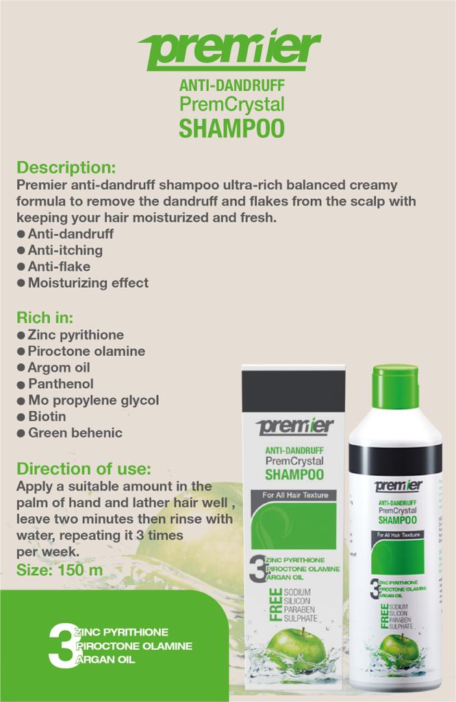 PREM CRYSTAL ANTI-DANDRUFF SHAMPOO 150 ML