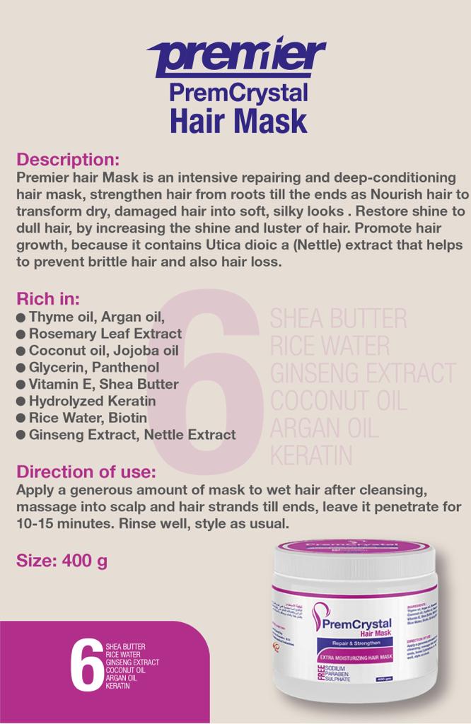PREM CRYSTAL HAIR MASK 400 gm